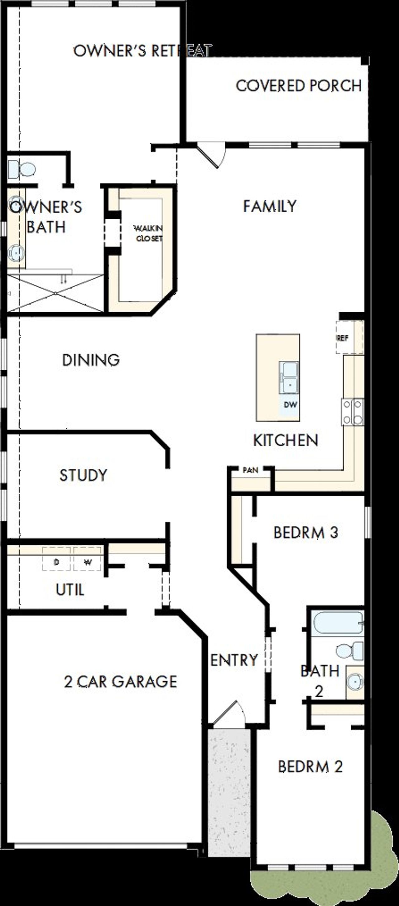 2D floor plan layout of this home in Jubilee, Hockley, TX (Image 2).