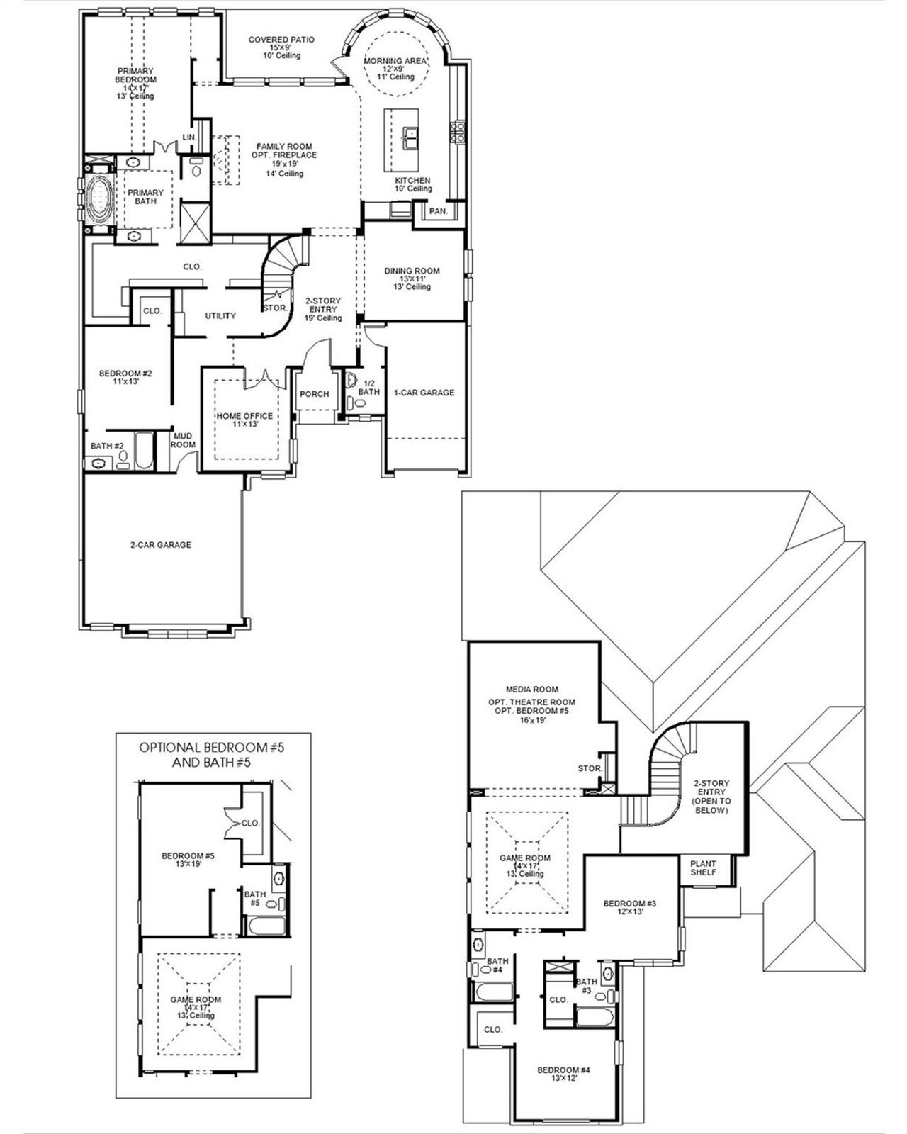 2D floor plan layout of this home in Nolina, Georgetown, TX (Image 2).