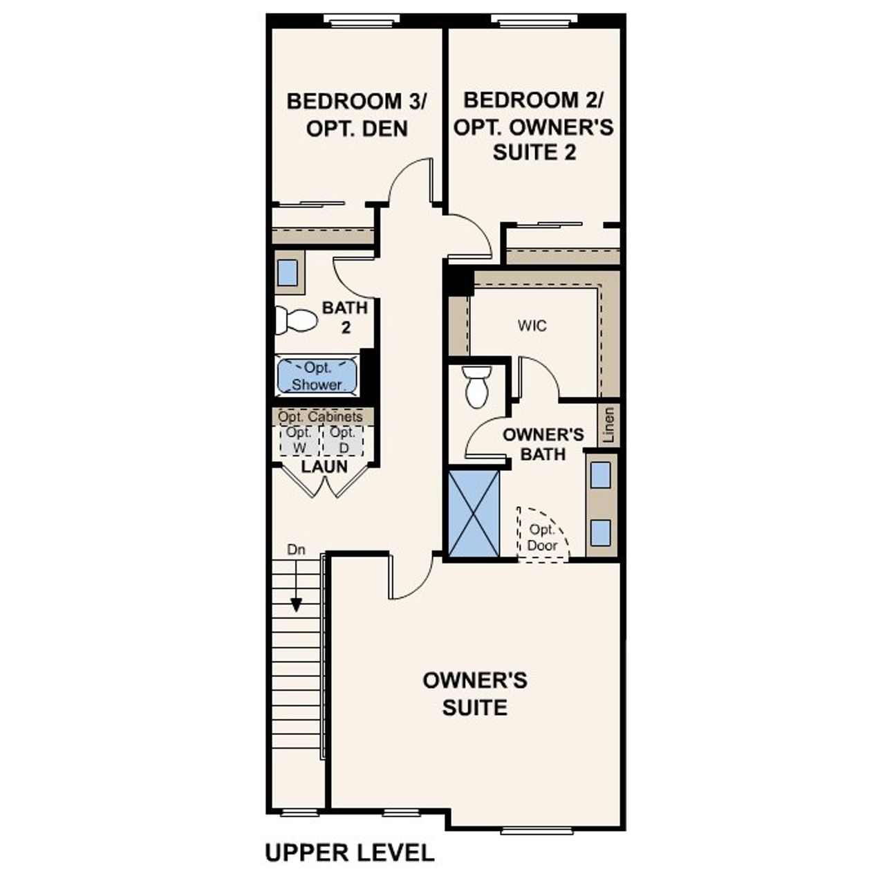 2D floor plan layout for the Residence 1405 by Century Communities in Reserve at Gum Springs, Jefferson, GA (Image 2).