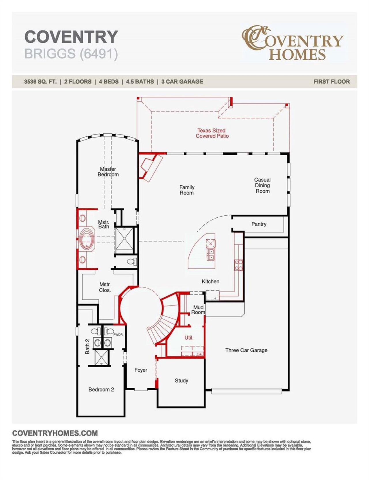 2D floor plan layout of this home in COLTON, Todd Mission, TX (Image 2).