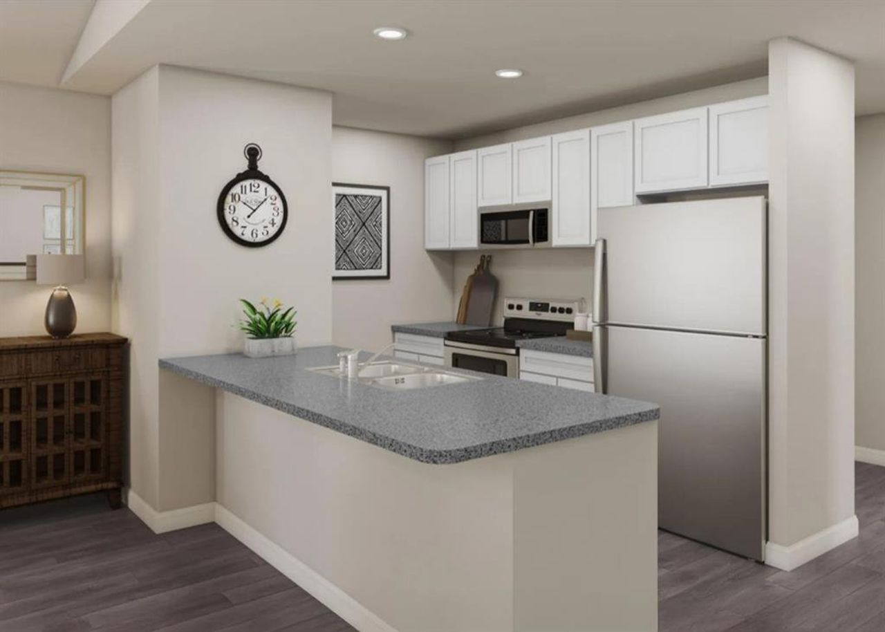 Furnished interior view inside a new home in Waterside at Cedar Creek, Abilene (Image 2).