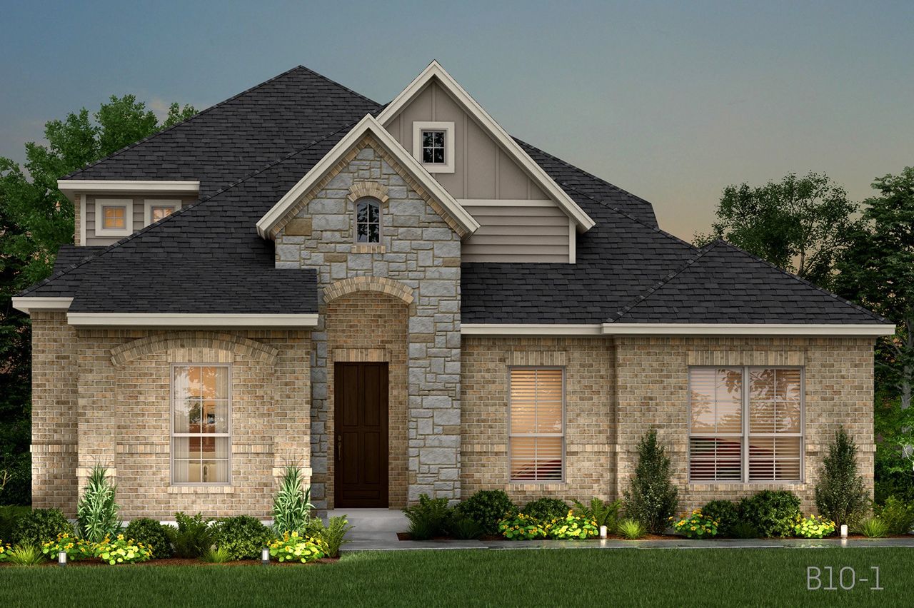 Representative exterior photo of a completed home built from the Atlanta by John Houston Homes in Callan Village, Lorena, TX (Image 2).
