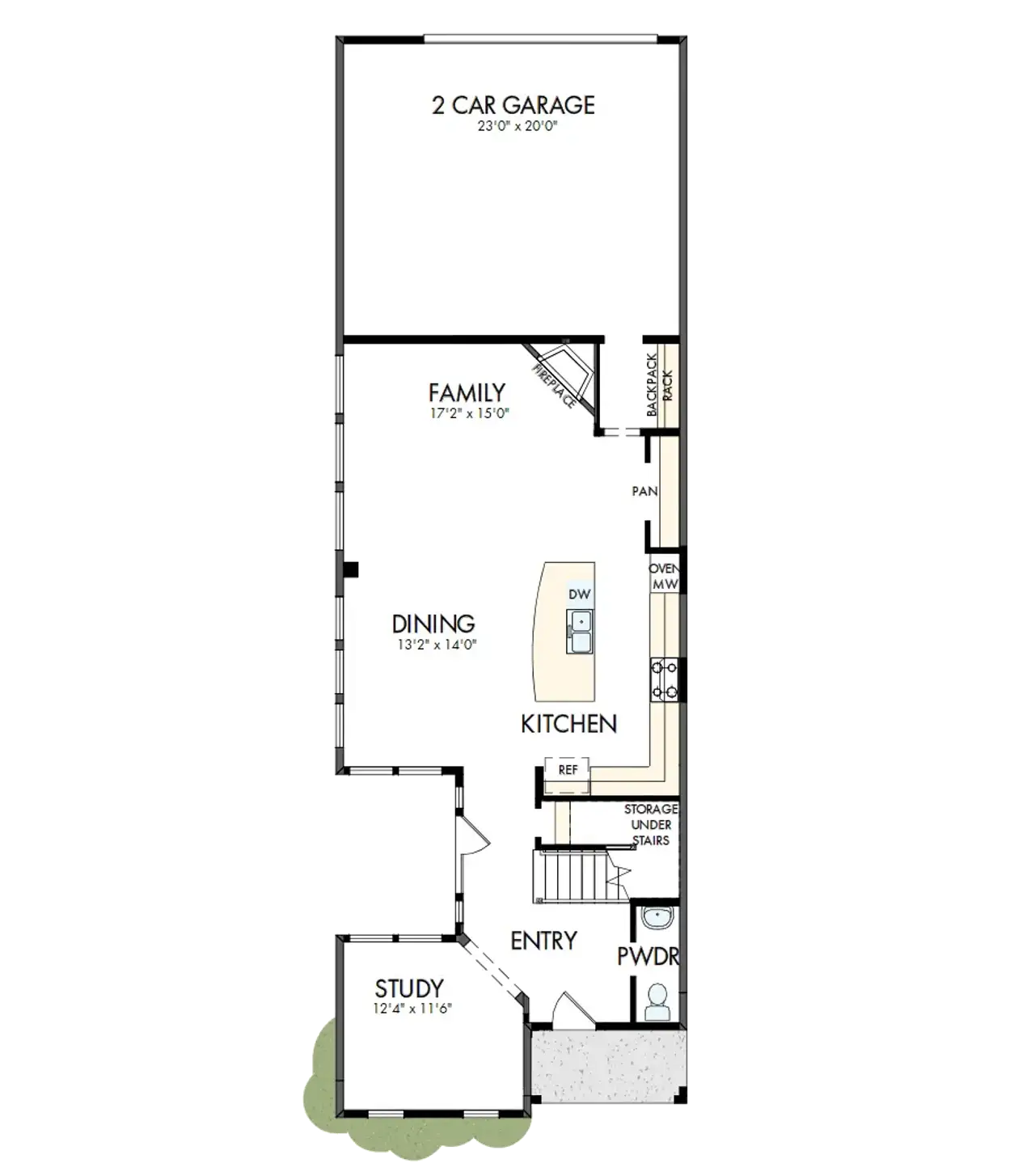 2D floor plan layout of this home in Walsh Cottage, Fort Worth, TX (Image 2). 2D floor plan layout of this home in Walsh Cottage, Fort Worth, TX (Image 2).