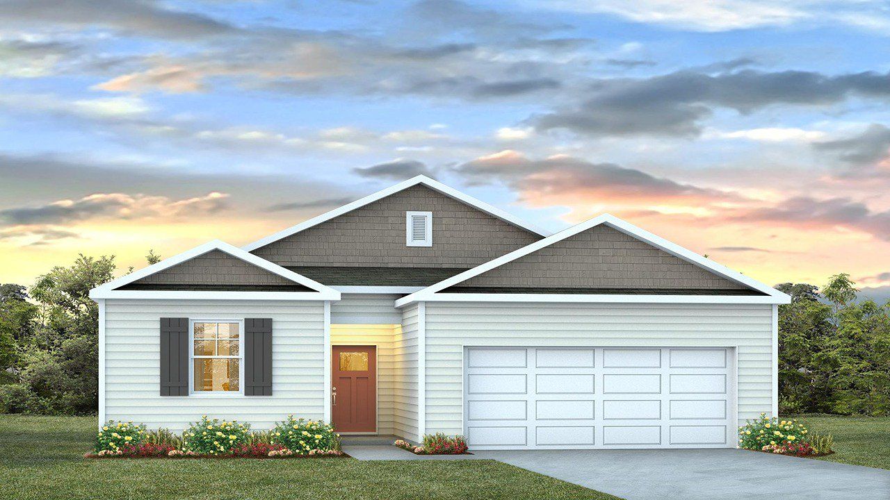 Representative exterior photo of a completed home built from the Macon by D.R. Horton in Dove Crossing, Conway, SC (Image 2).