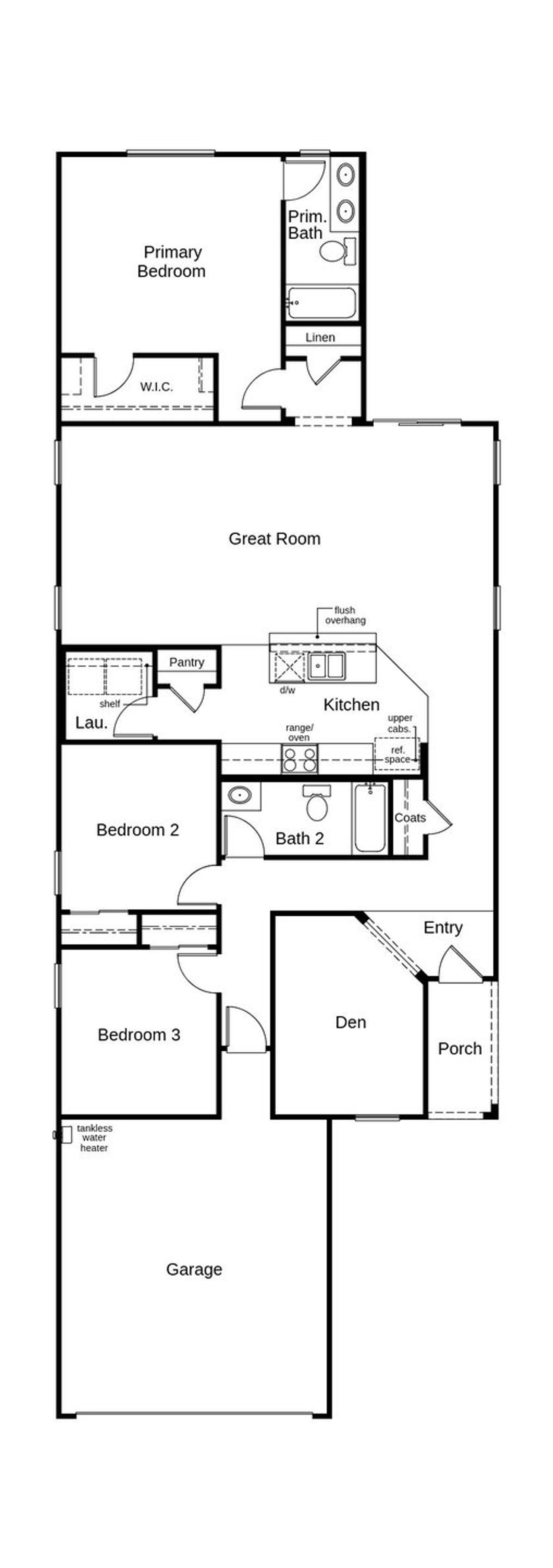 2D floor plan layout of this home in Saguaro Haven, Tucson, AZ (Image 2).