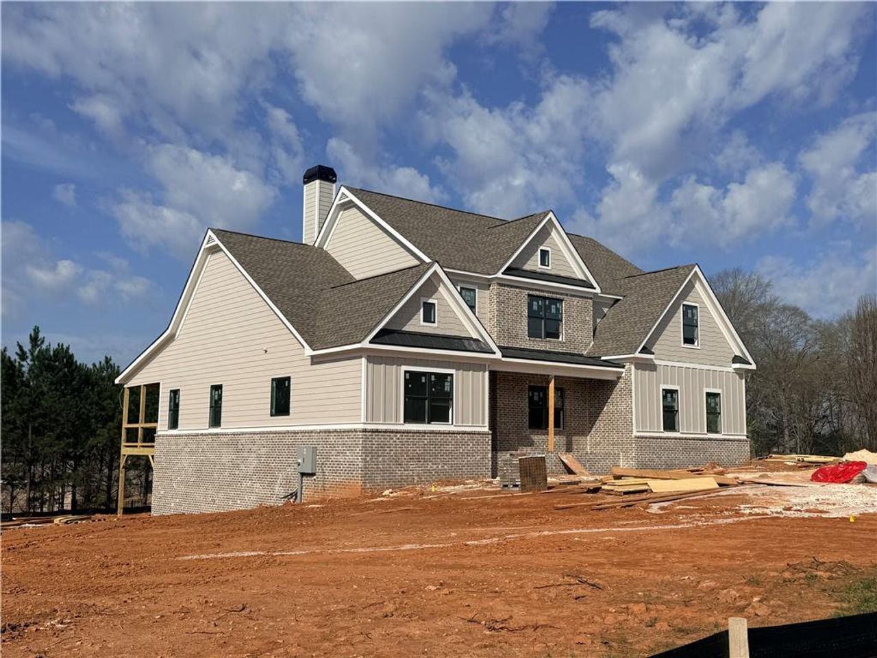 In-progress construction of a new home in Stonegate, Monroe, GA (Image 2).
