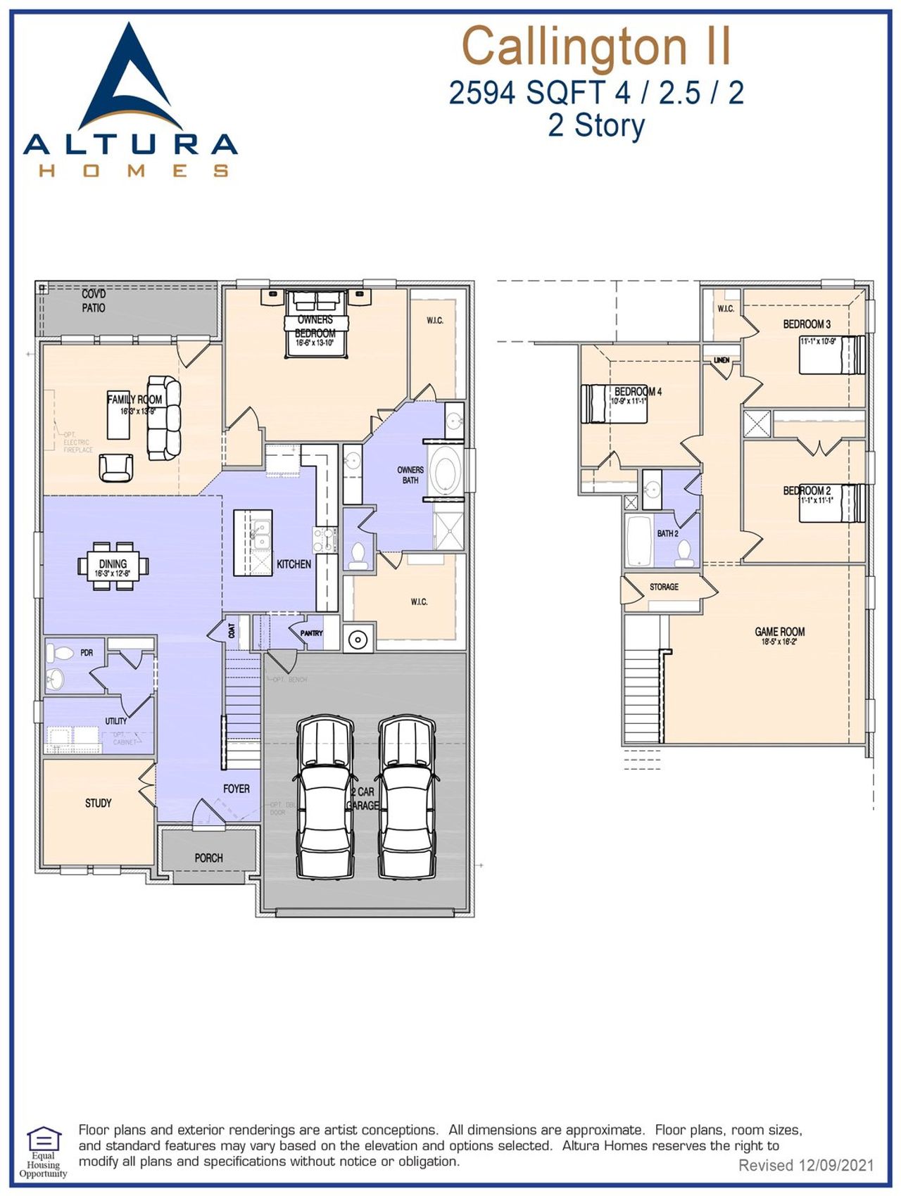 2D floor plan layout for the Callington II by Altura Homes in Summerwood, Red Oak, TX (Image 2). 2D floor plan layout for the Callington II by Altura Homes in Summerwood, Red Oak, TX (Image 2).