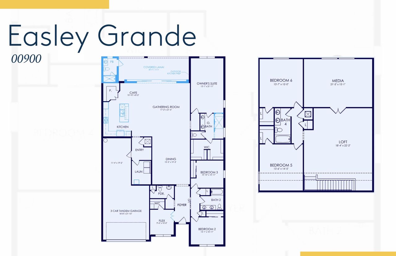 2D floor plan layout of this home in Reagan Landing, Bradenton, FL (Image 2).