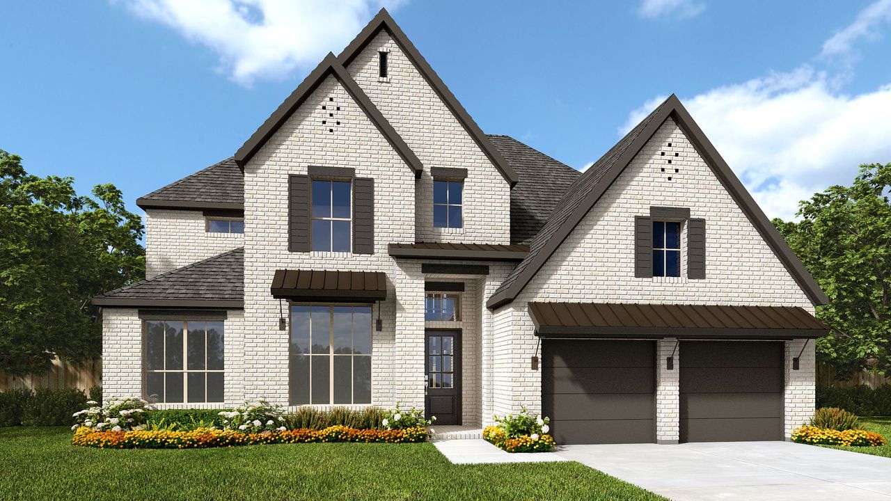 Representative exterior photo of a completed home built from the 510A by Britton Homes in Walsh, Aledo, TX (Image 2).