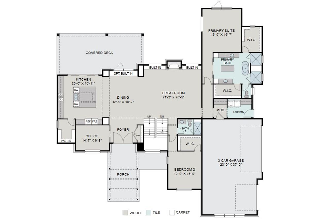 2D floor plan layout for the Walnut by Work Shop Colorado in Signature at Crystal Valley, Castle Rock, CO (Image 2). 2D floor plan layout for the Walnut by Work Shop Colorado in Signature at Crystal Valley, Castle Rock, CO (Image 2).