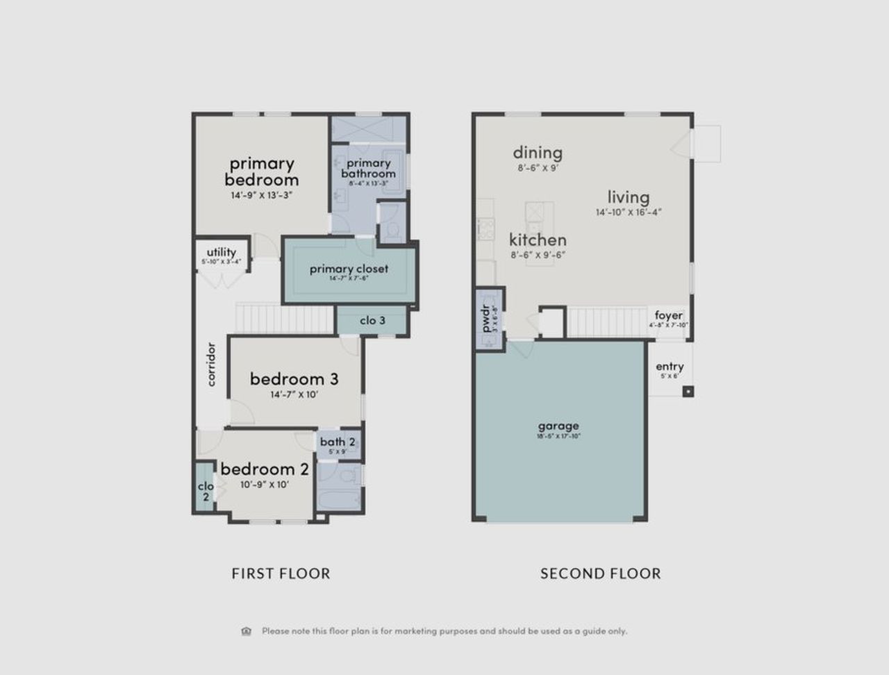 2D floor plan layout for the Hayden by Disama Group in Highland Heights Villas, Houston, TX (Image 2). 2D floor plan layout for the Hayden by Disama Group in Highland Heights Villas, Houston, TX (Image 2).