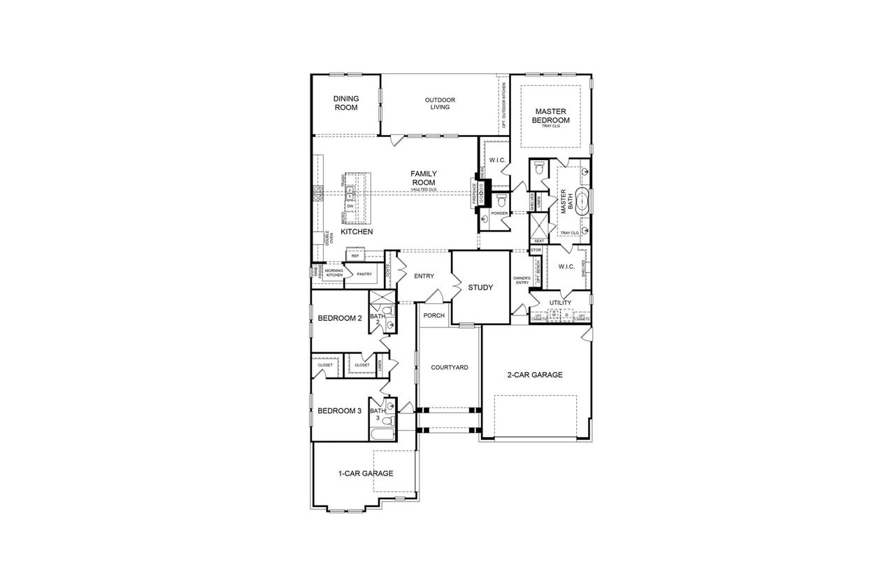 2D floor plan layout of this home in Kresston, Montgomery, TX (Image 2).