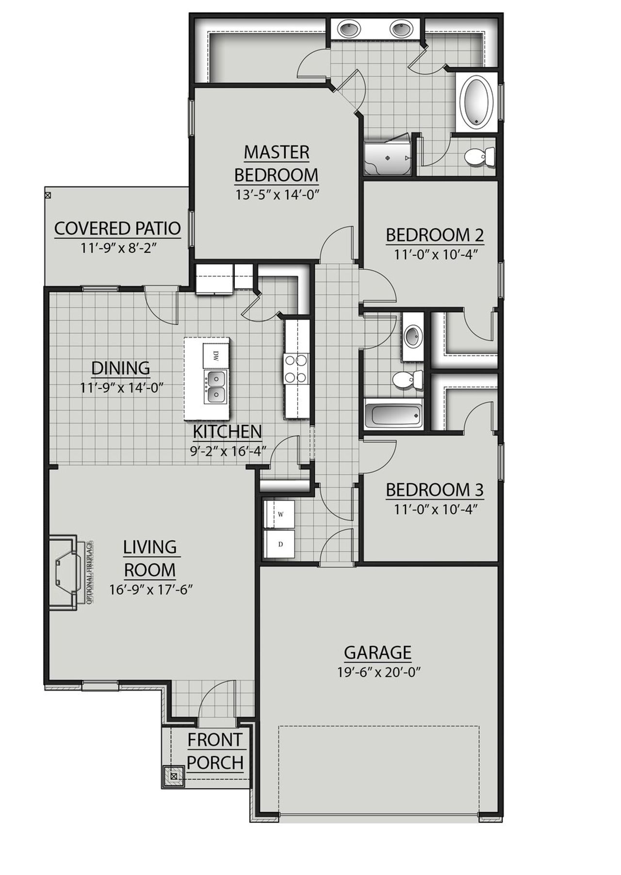 Danbury IV V - Floor Plan - DSLD Homes Danbury IV V - Floor Plan - DSLD Homes