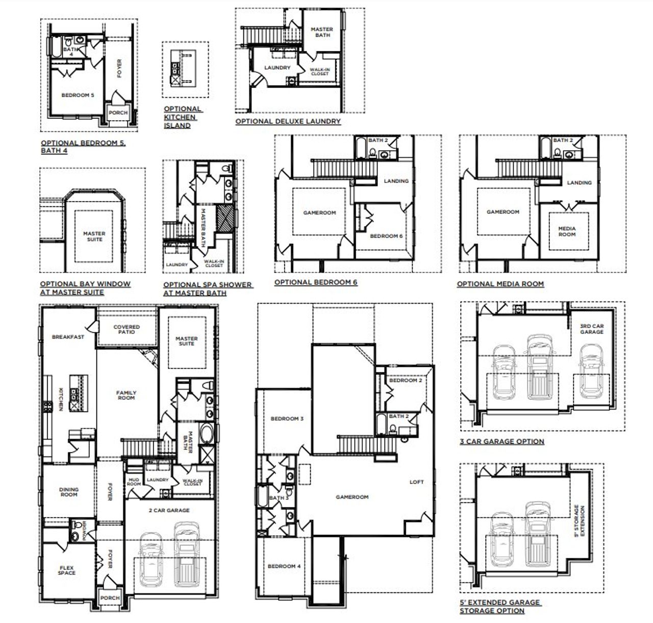 2D floor plan layout for the The Anthony by McKinley Homes in Stone Creek Ranch, Hockley, TX (Image 2). 2D floor plan layout for the The Anthony by McKinley Homes in Stone Creek Ranch, Hockley, TX (Image 2).