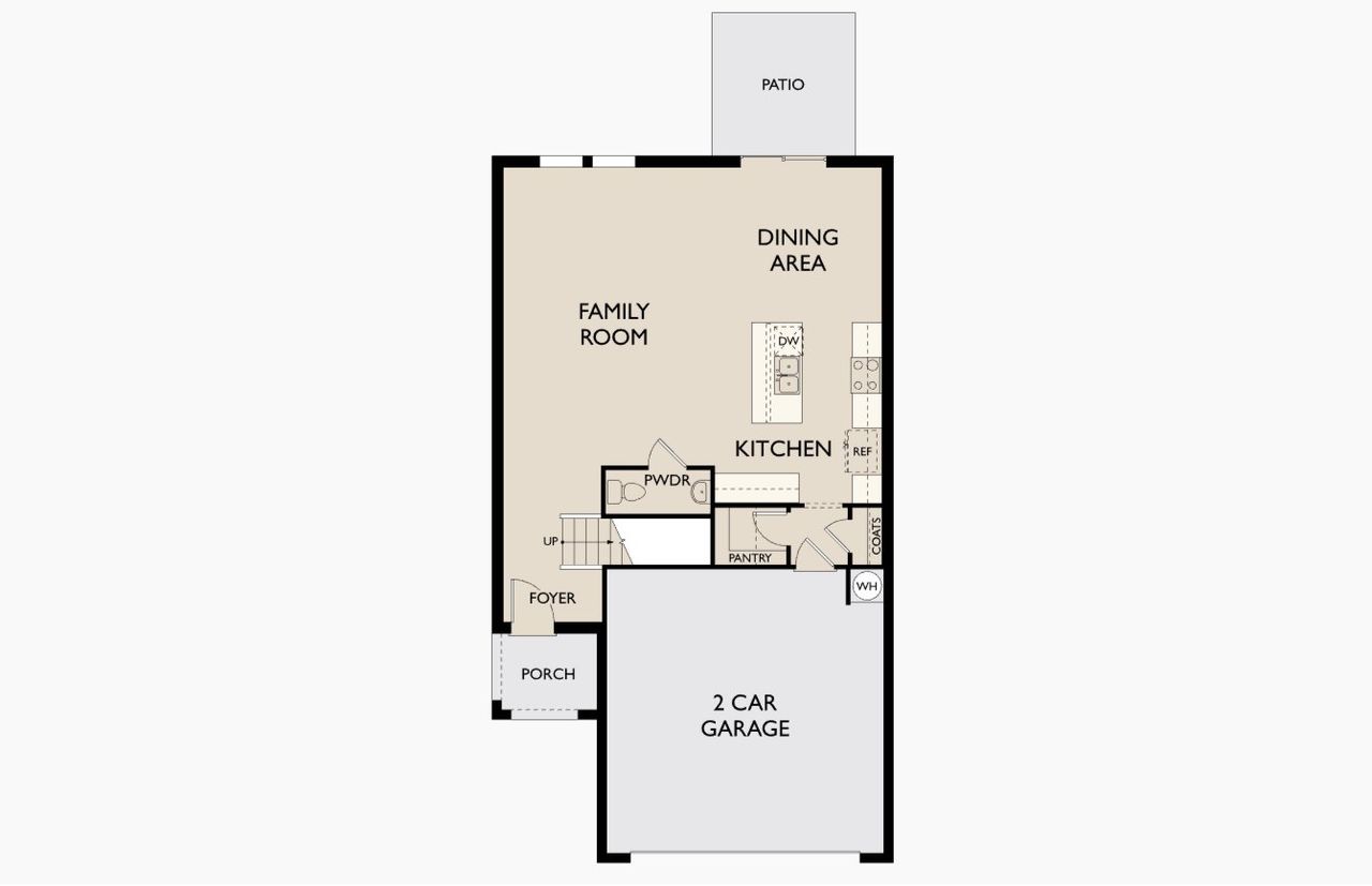 2D floor plan layout of this home in Pelham Square, Deland, FL (Image 2).