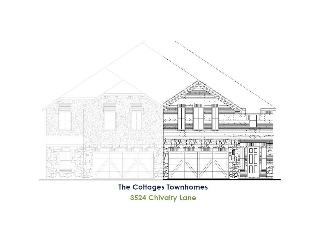 Representative exterior photo of a completed home built from the TH Building 24 Unit 2 C by American Legend Homes in Castle Hills Northpointe - Townhomes, Lewisville, TX (Image 2). Representative exterior photo of a completed home built from the TH Building 24 Unit 2 C by American Legend Homes in Castle Hills Northpointe - Townhomes, Lewisville, TX (Image 2).