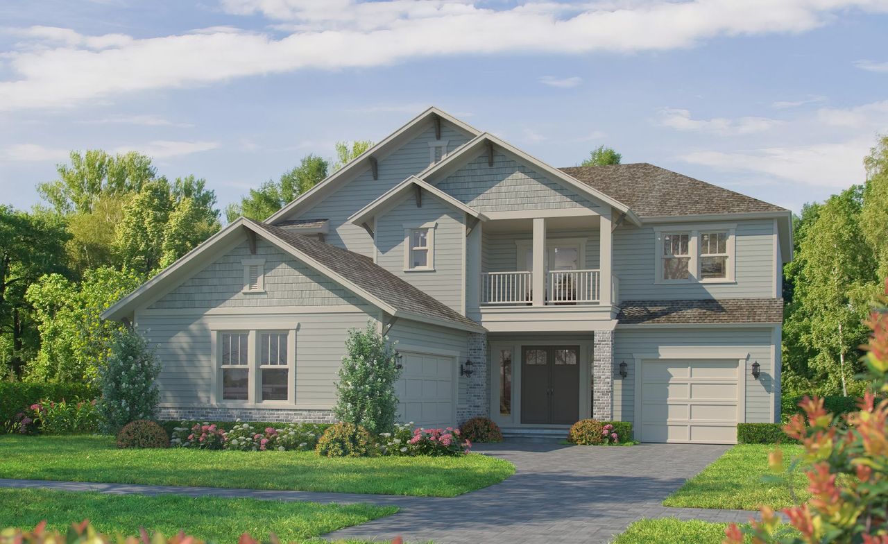 Representative exterior photo of a completed home built from the Victoria by ICI Homes in Seven Pines, Jacksonville, FL (Image 2). Representative exterior photo of a completed home built from the Victoria by ICI Homes in Seven Pines, Jacksonville, FL (Image 2).