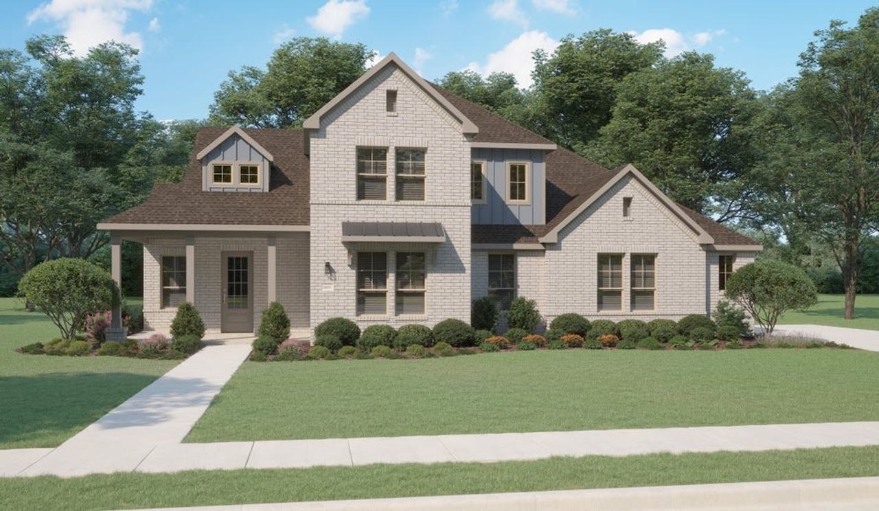 Representative exterior photo of a completed home built from the Yukon by Centre Living Homes in Ellis Ranch Estates, Waxahachie, TX (Image 2).