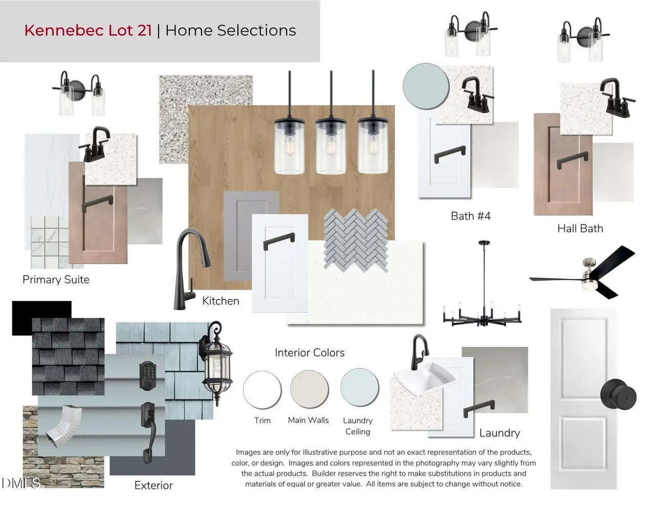 Sample of building materials used in homes in Kennebec Crossing, Angier (Image 2).