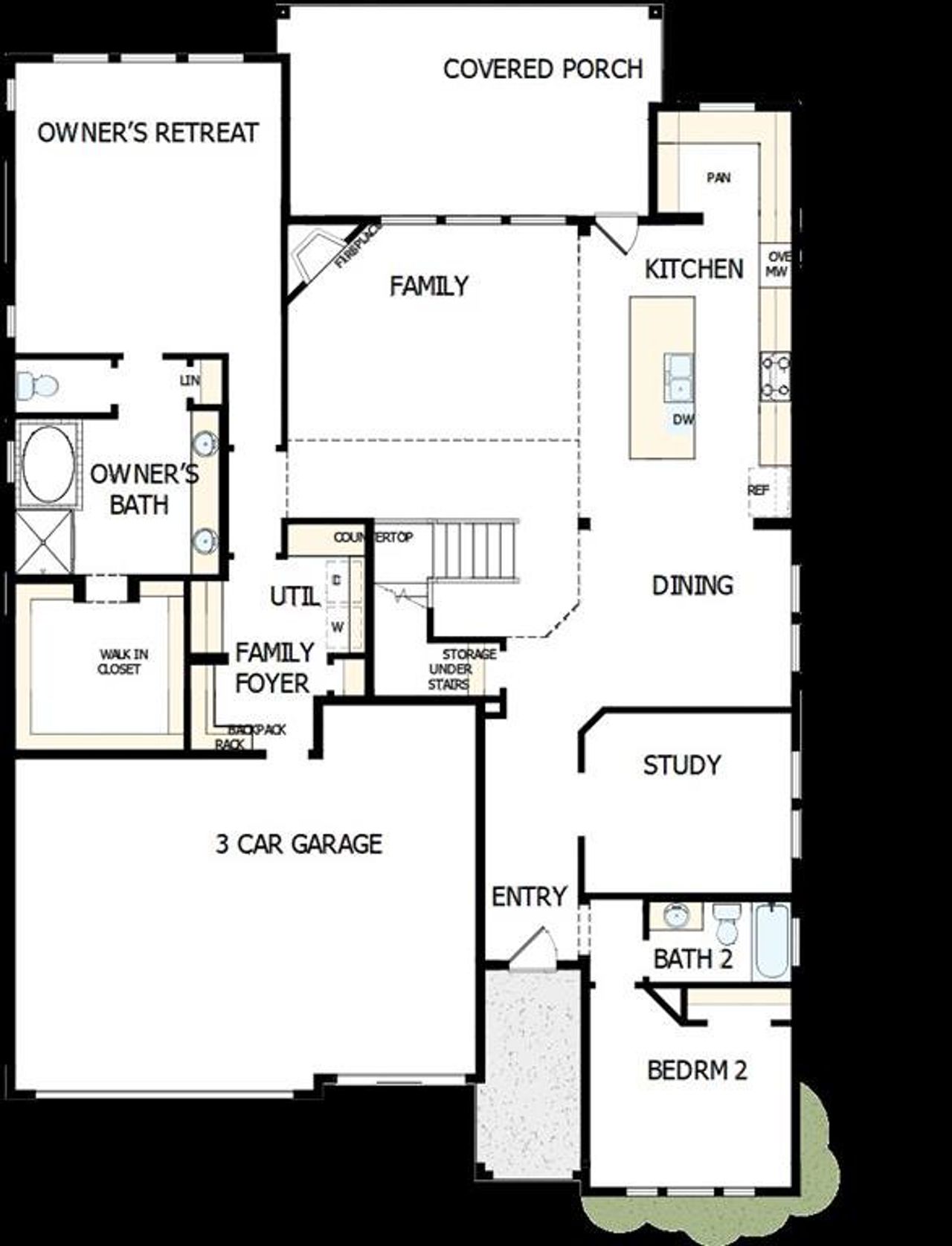 2D floor plan layout of this home in , Northlake, TX (Image 2).