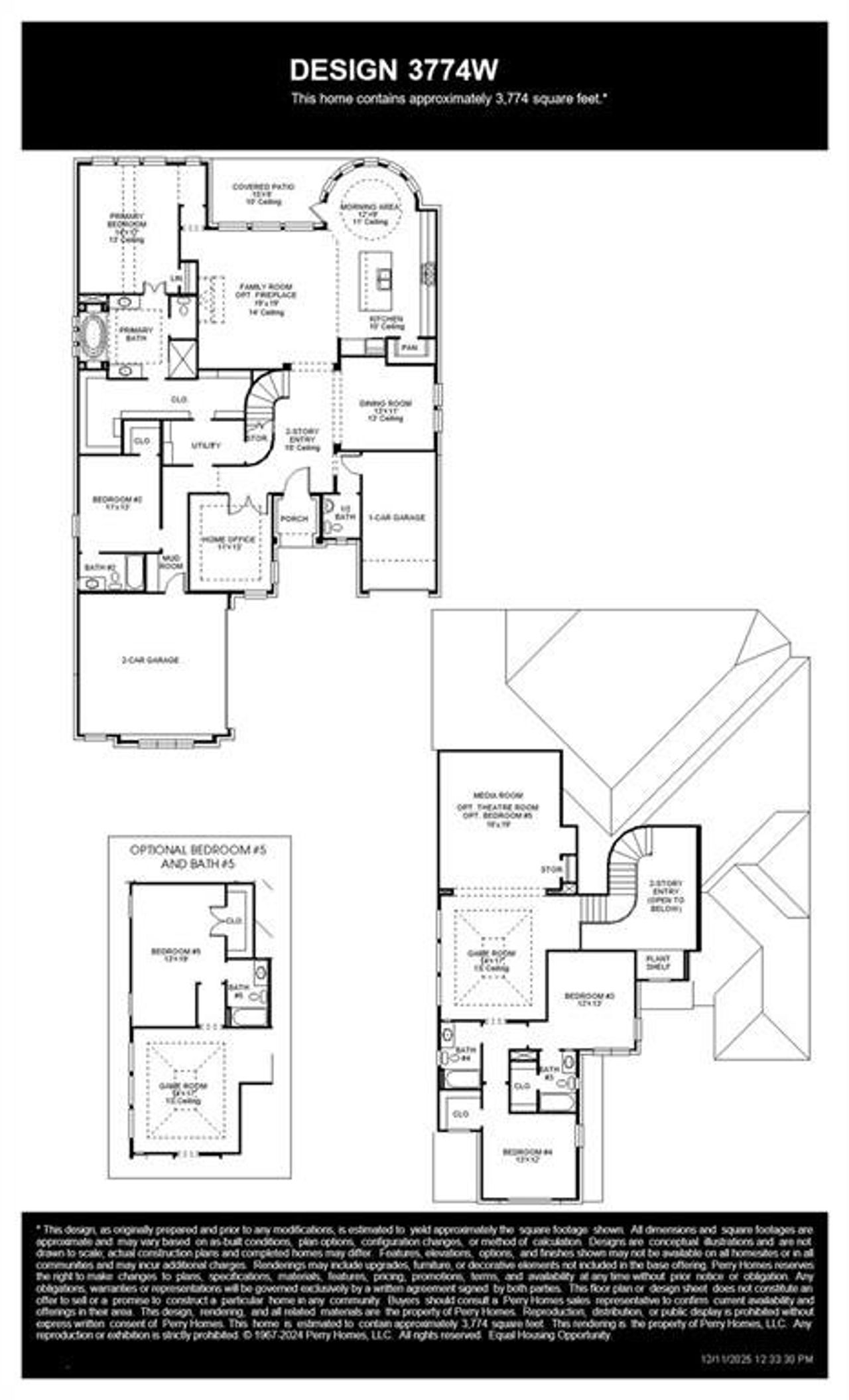 2D floor plan layout of this home in Lakewood Village, Lakewood Village, TX (Image 2).