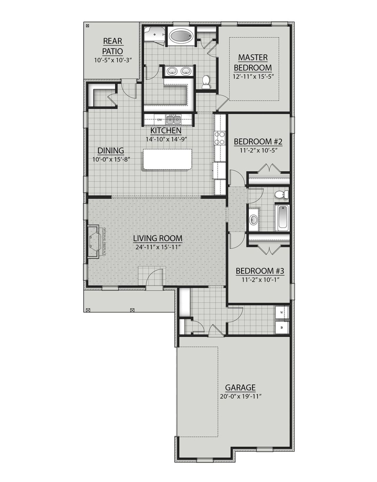 Boucher III H - Floor Plan - DSLD Homes Boucher III H - Floor Plan - DSLD Homes