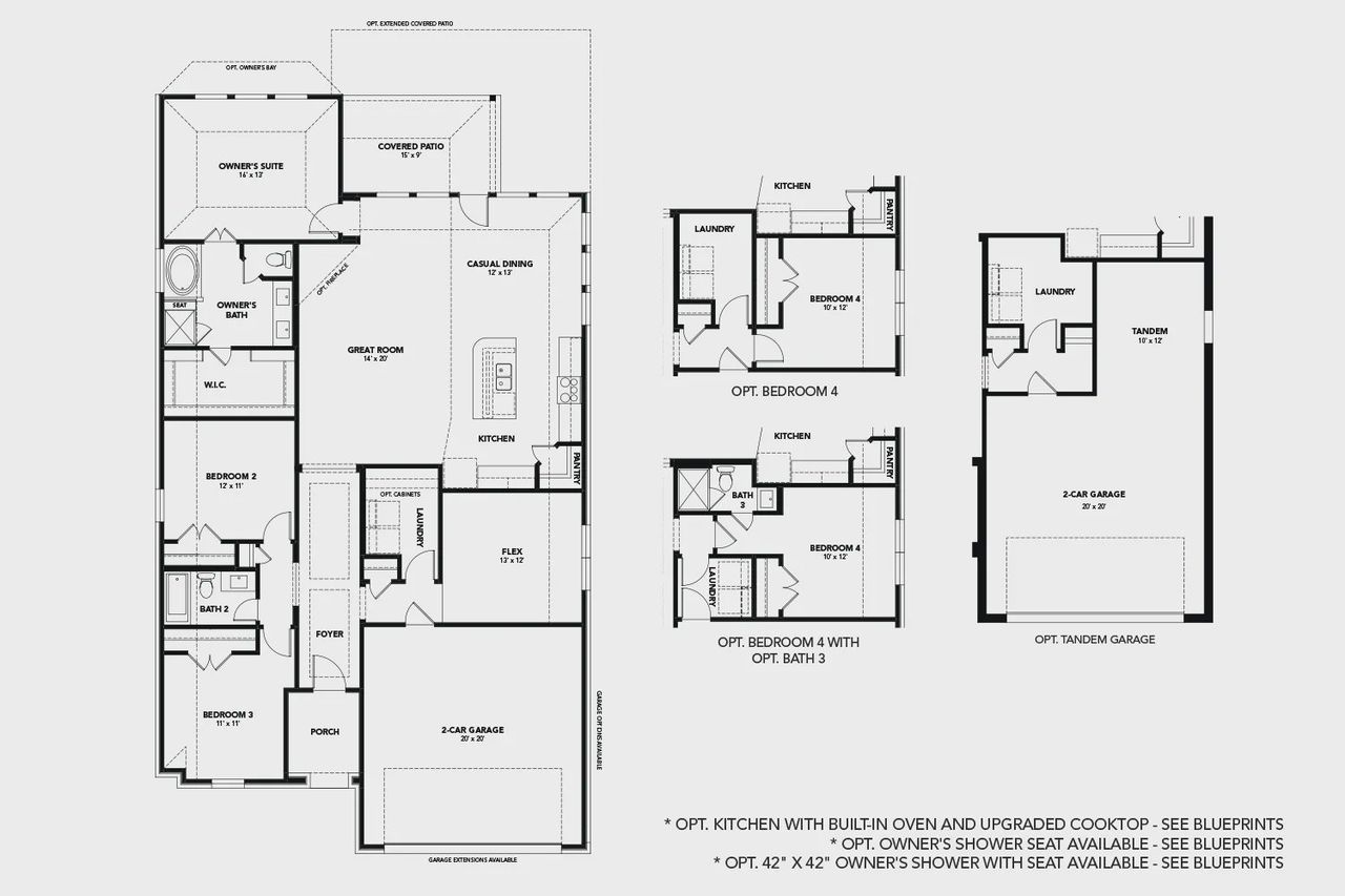 2D floor plan layout of this home in Anna Ranch, Anna, TX (Image 2). 2D floor plan layout of this home in Anna Ranch, Anna, TX (Image 2).