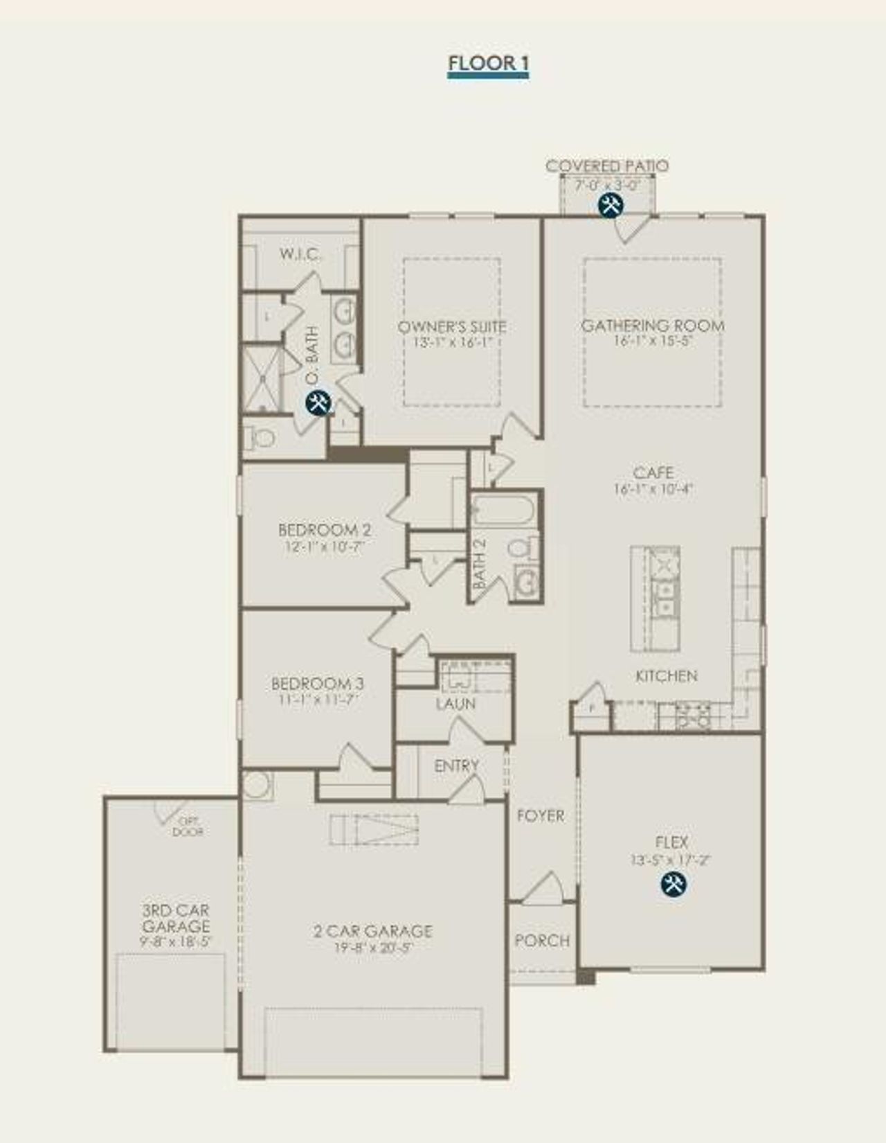2D floor plan layout of this home in River Ranch, Dayton, TX (Image 2). 2D floor plan layout of this home in River Ranch, Dayton, TX (Image 2).