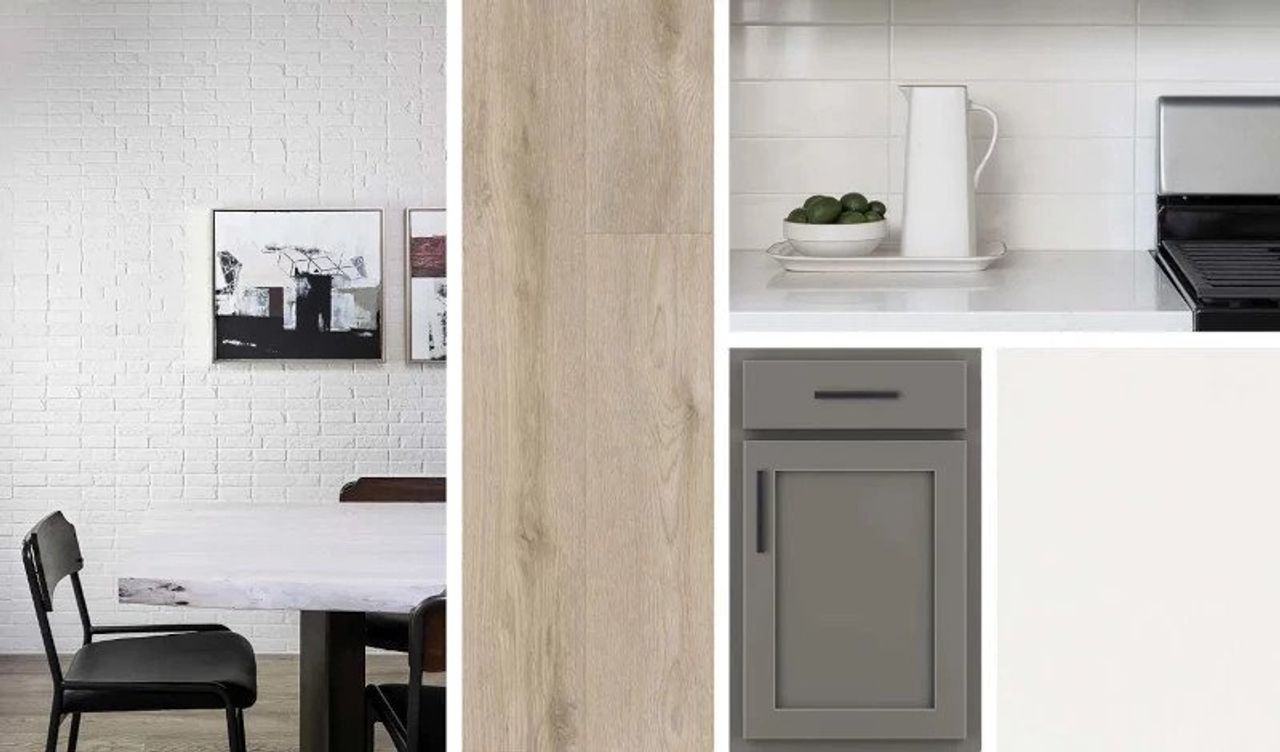 This home features the AW Collection® Minimalist, with sleek gray cabinetry, sharp textures, and striking negative space that creates a dramatic, uncluttered environment for elevated living. This home features the AW Collection® Minimalist, with sleek gray cabinetry, sharp textures, and striking negative space that creates a dramatic, uncluttered environment for elevated living.