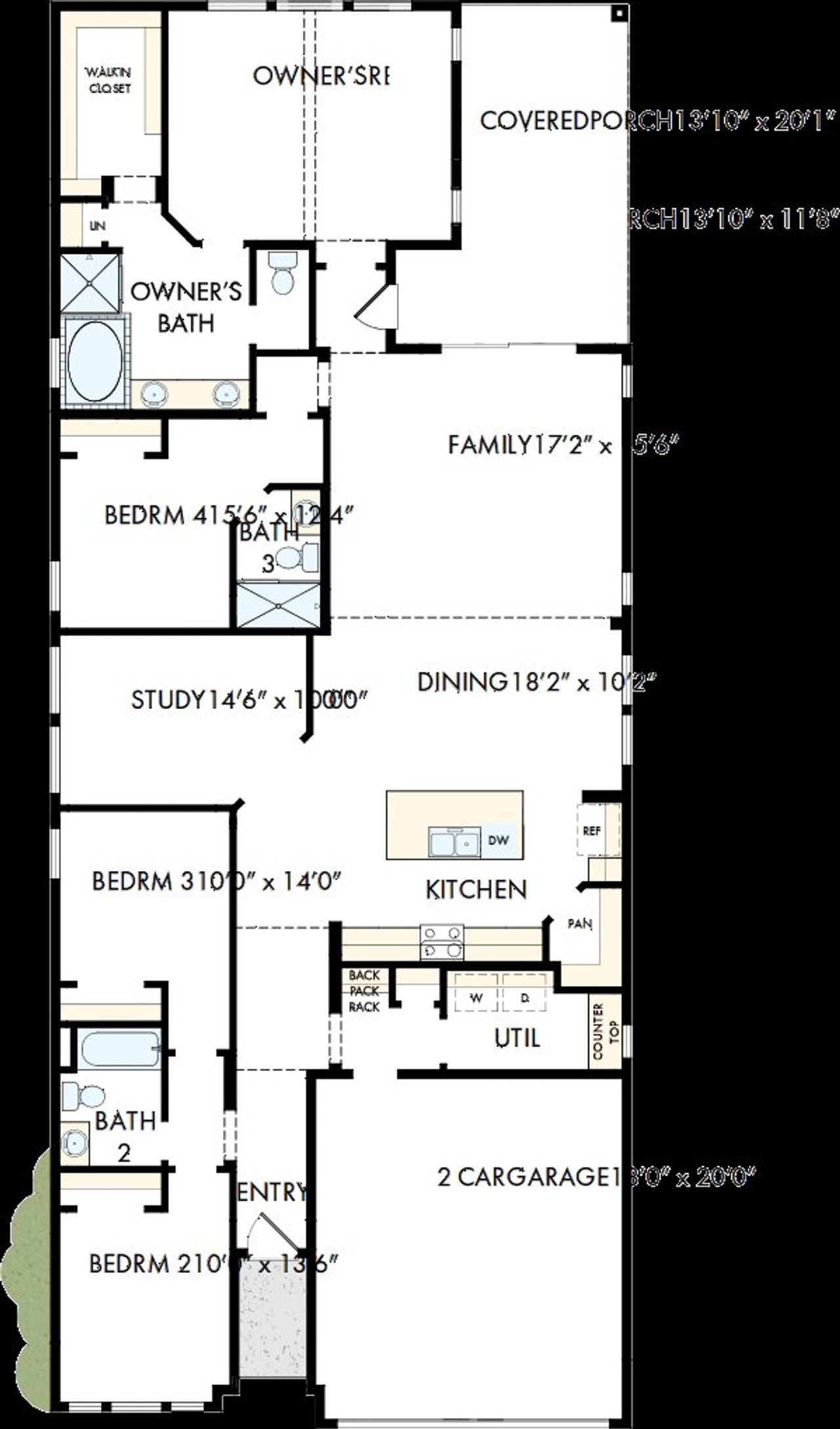 2D floor plan layout of this home in Grange - Reserve Collection, Katy, TX (Image 2). 2D floor plan layout of this home in Grange - Reserve Collection, Katy, TX (Image 2).