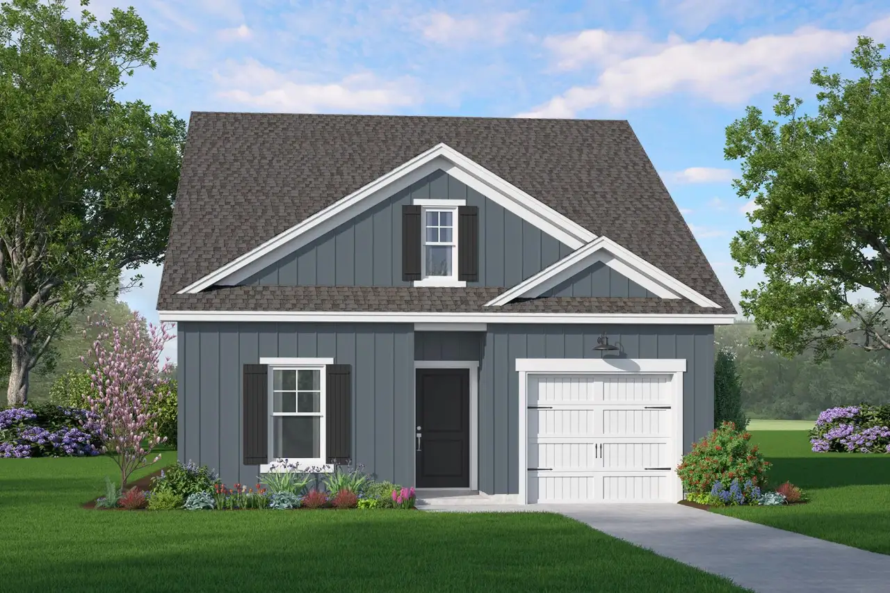 Representative exterior photo of a completed home built from the Salters by Hunter Quinn Homes in Palm Coast Homes, Palm Coast, FL (Image 2). Representative exterior photo of a completed home built from the Salters by Hunter Quinn Homes in Palm Coast Homes, Palm Coast, FL (Image 2).