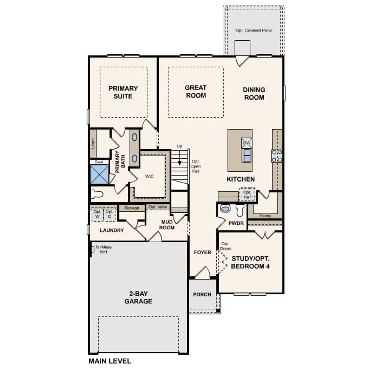 2D floor plan layout for the Lassen by Century Communities in Town Creek Crossing, Montgomery, TX (Image 2). 2D floor plan layout for the Lassen by Century Communities in Town Creek Crossing, Montgomery, TX (Image 2).