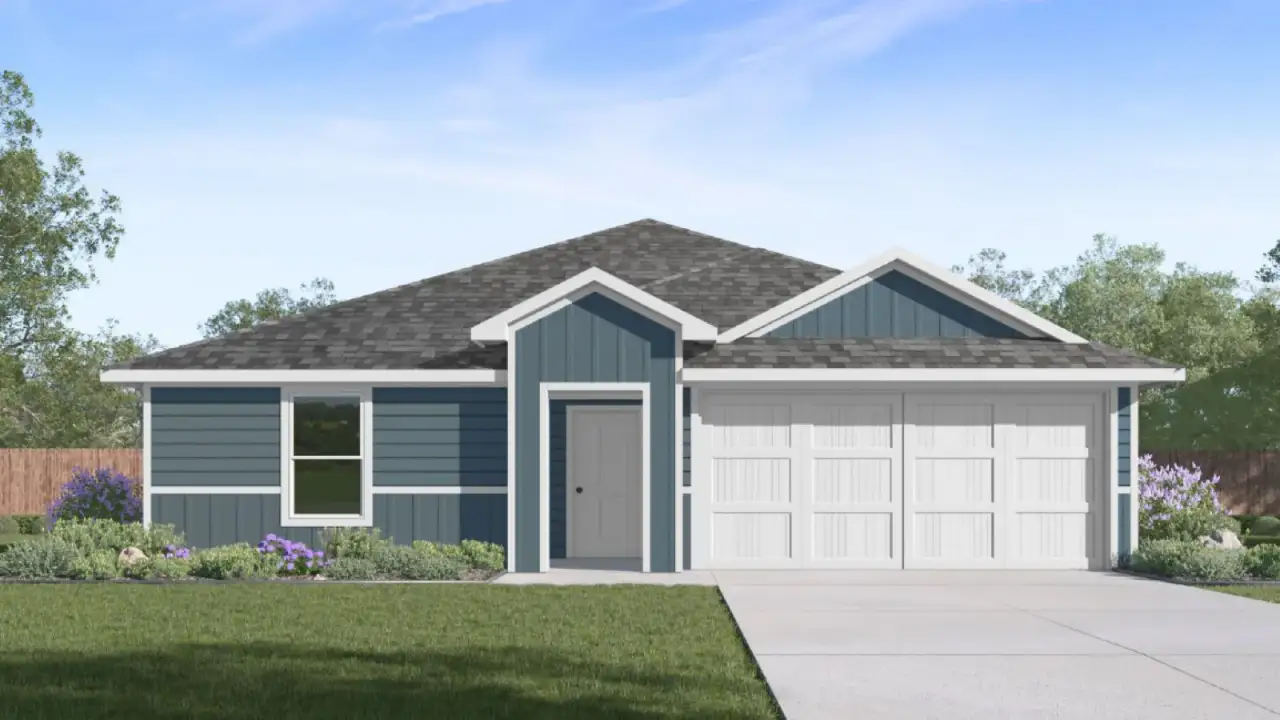 Representative exterior photo of a completed home built from the Baird by D.R. Horton in Fisher's Cove, Aransas Pass, TX (Image 2). Representative exterior photo of a completed home built from the Baird by D.R. Horton in Fisher's Cove, Aransas Pass, TX (Image 2).