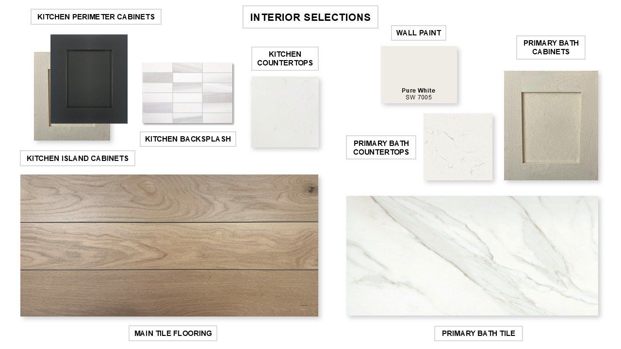 Sample of building materials used in homes in The Woodlands Hills 75', Willis (Image 2).