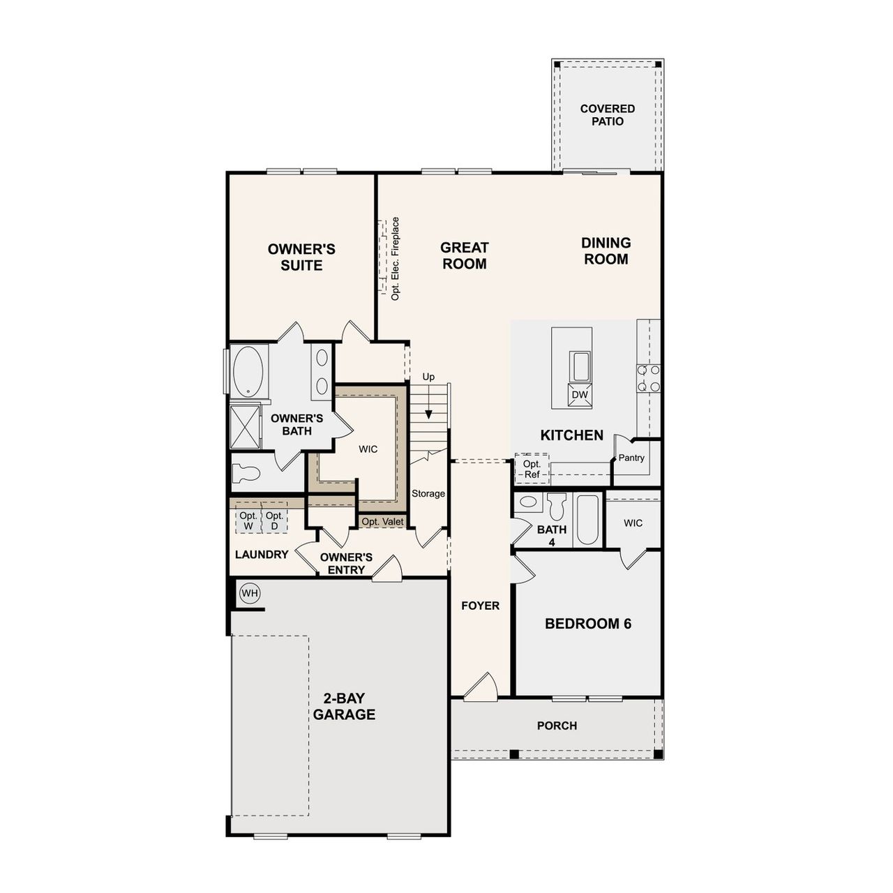 2D floor plan layout of this home in Averitt Landing, Lebanon, TN (Image 2).
