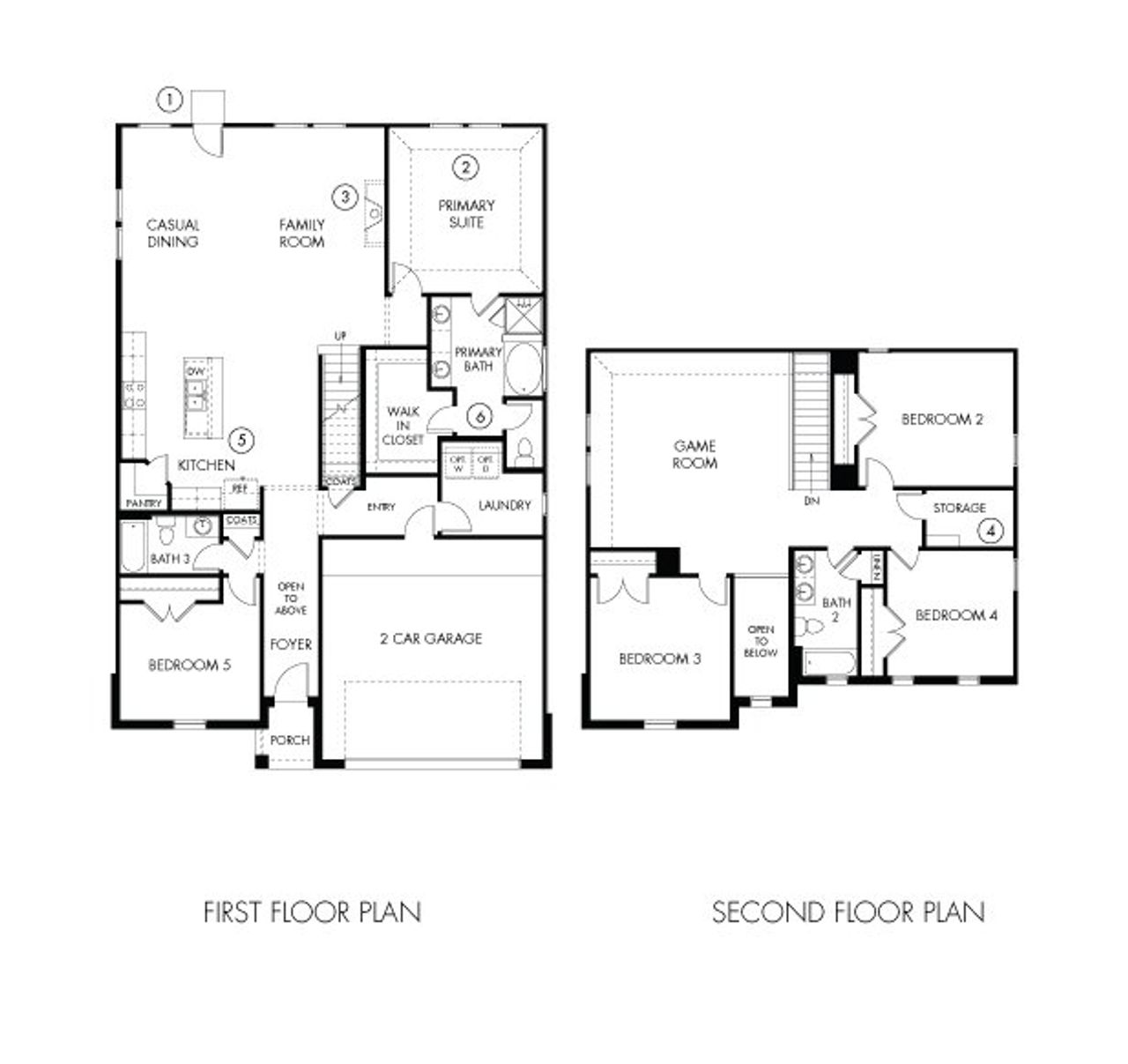2D floor plan layout of this home in Pine Lake Cove - Classic Series, Montgomery, TX (Image 2). 2D floor plan layout of this home in Pine Lake Cove - Classic Series, Montgomery, TX (Image 2).