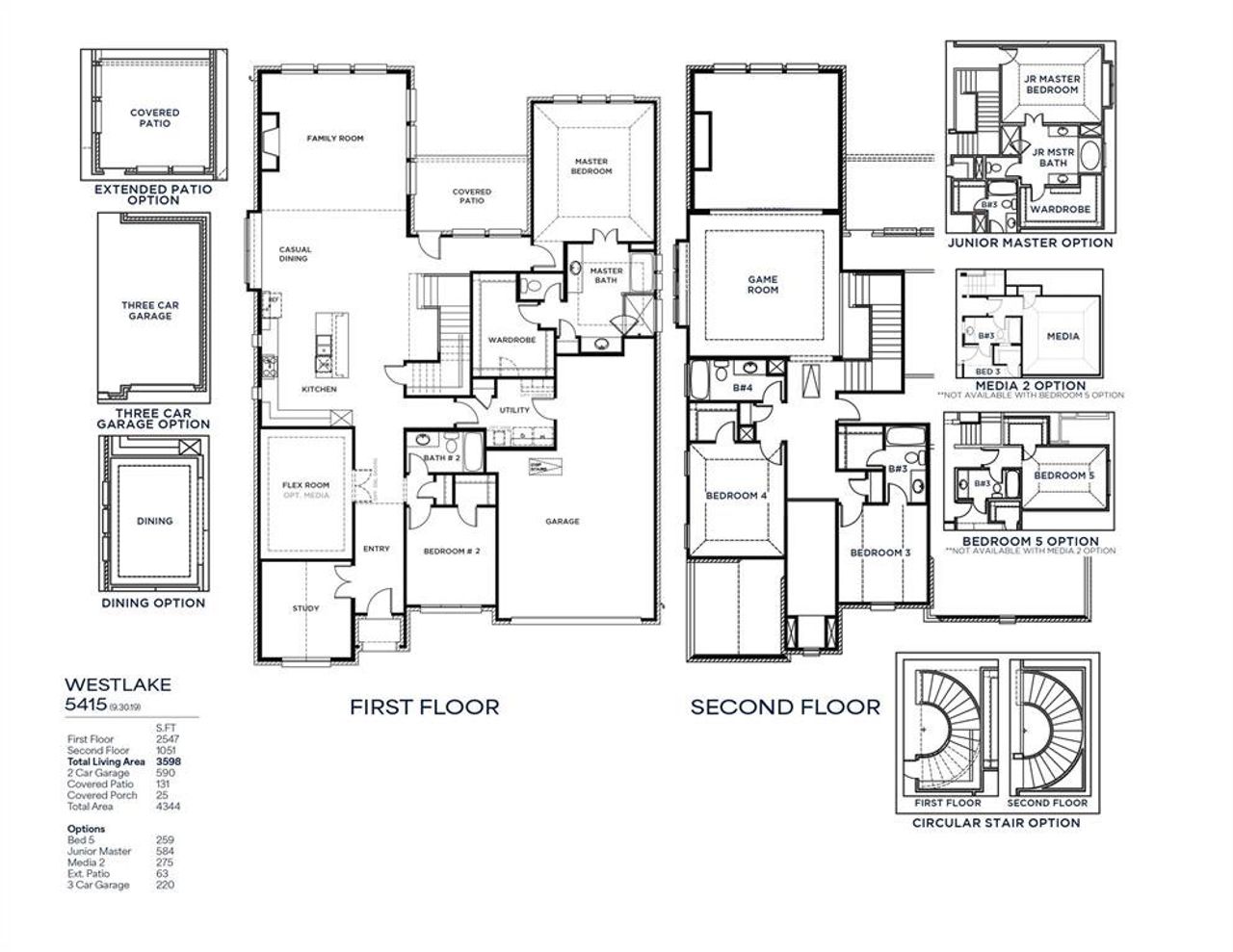 2D floor plan layout of this home in Inspiration - Paradise Village, Lucas, TX (Image 2).