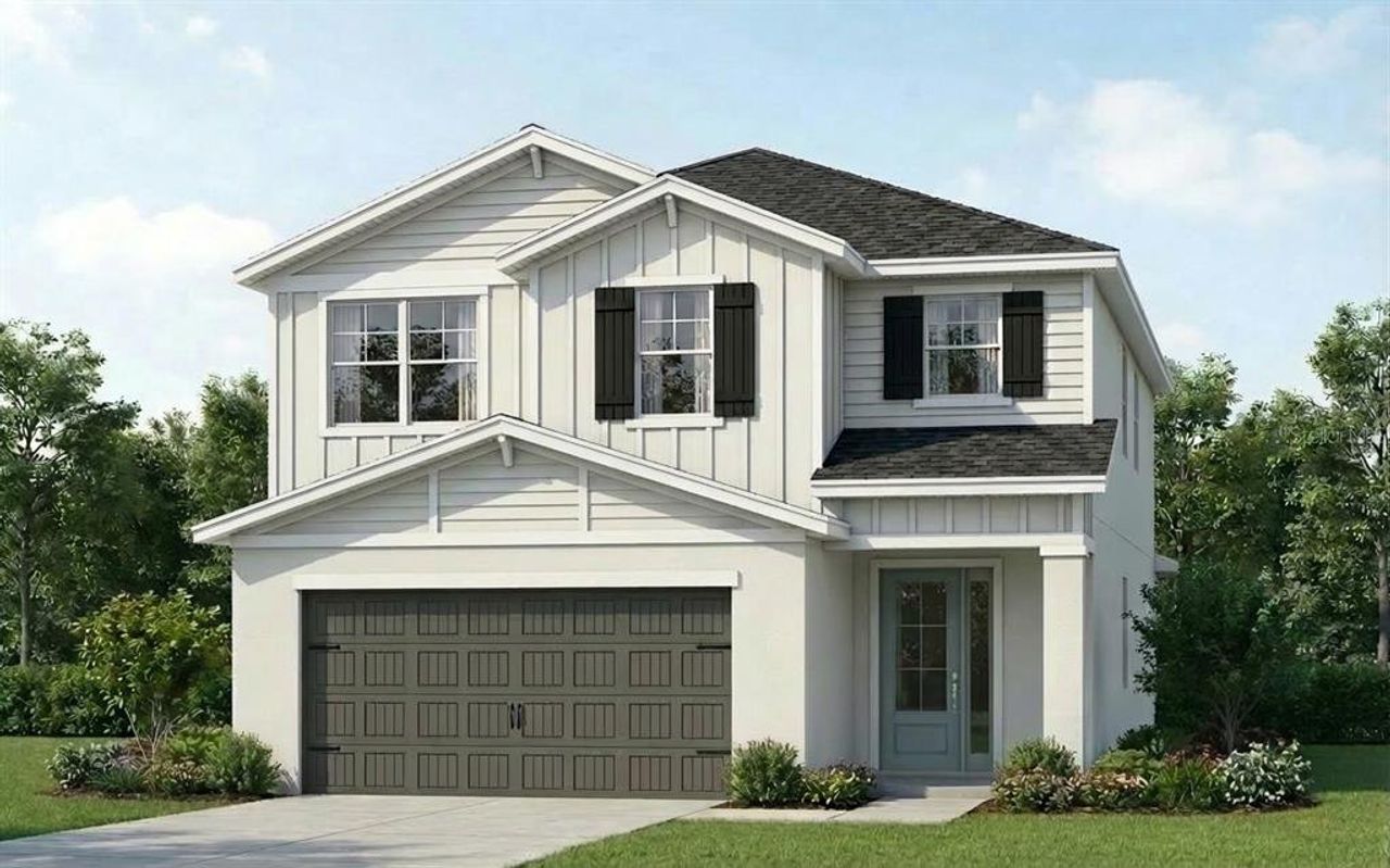 Front exterior of a new home in , Deland, FL, highlighting curb appeal (Image 2).