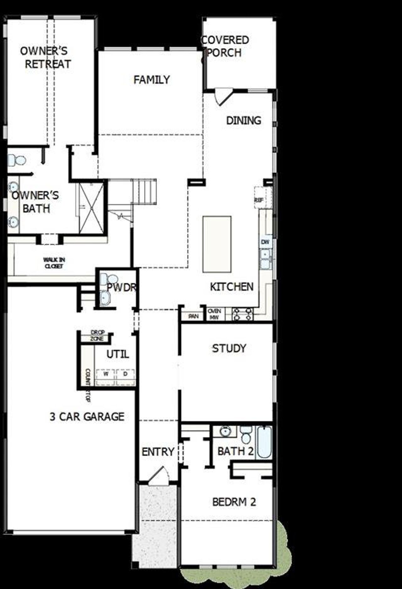 2D floor plan layout of this home in Walsh Classic, Fort Worth, TX (Image 2). 2D floor plan layout of this home in Walsh Classic, Fort Worth, TX (Image 2).
