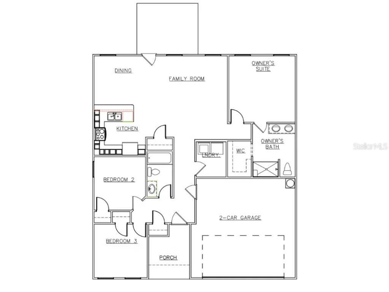 2D floor plan layout of this home in The Villages at Harris Creek, West Point, GA (Image 2). 2D floor plan layout of this home in The Villages at Harris Creek, West Point, GA (Image 2).