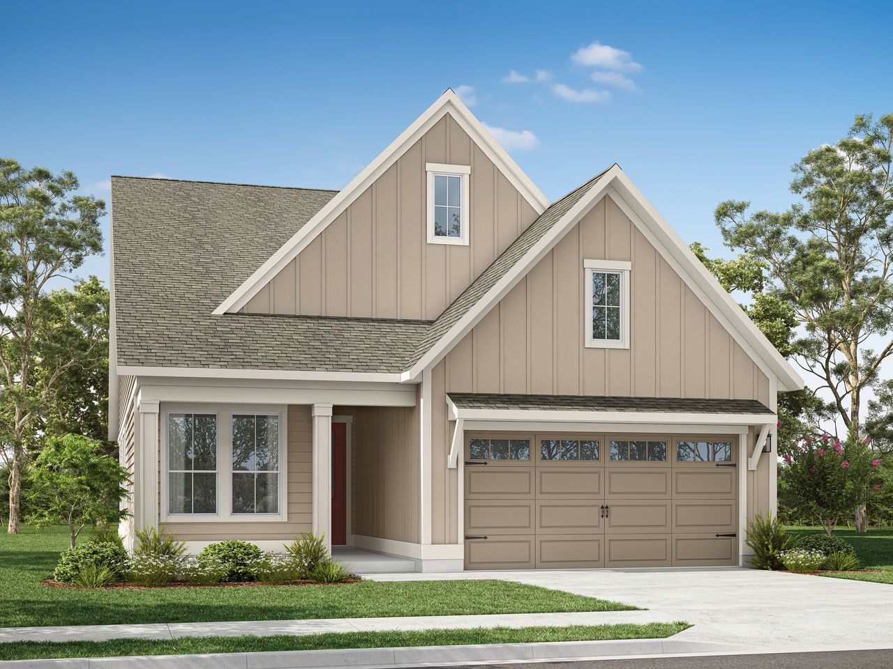 Representative exterior photo of a completed home built from the River Birch by Tri Pointe Homes in Everstead, Raleigh, NC (Image 2).