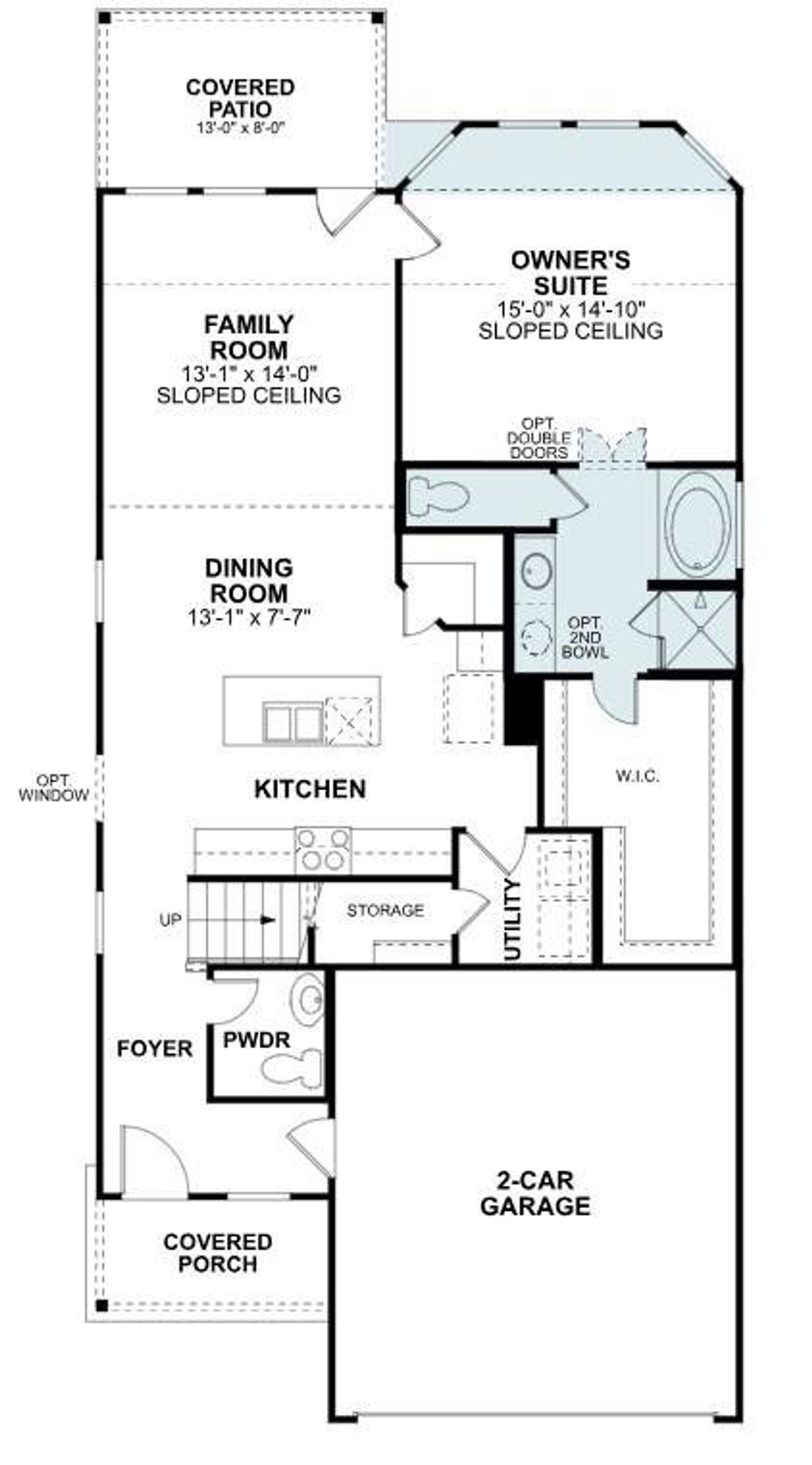 2D floor plan layout of this home in Marvida, Cypress, TX (Image 2).