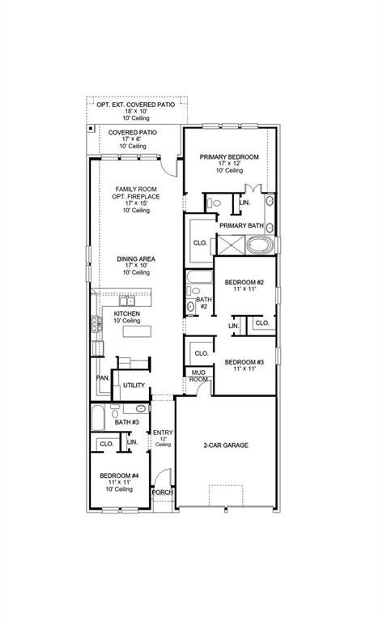 2D floor plan layout of this home in Meraki, Forney, TX (Image 2). 2D floor plan layout of this home in Meraki, Forney, TX (Image 2).