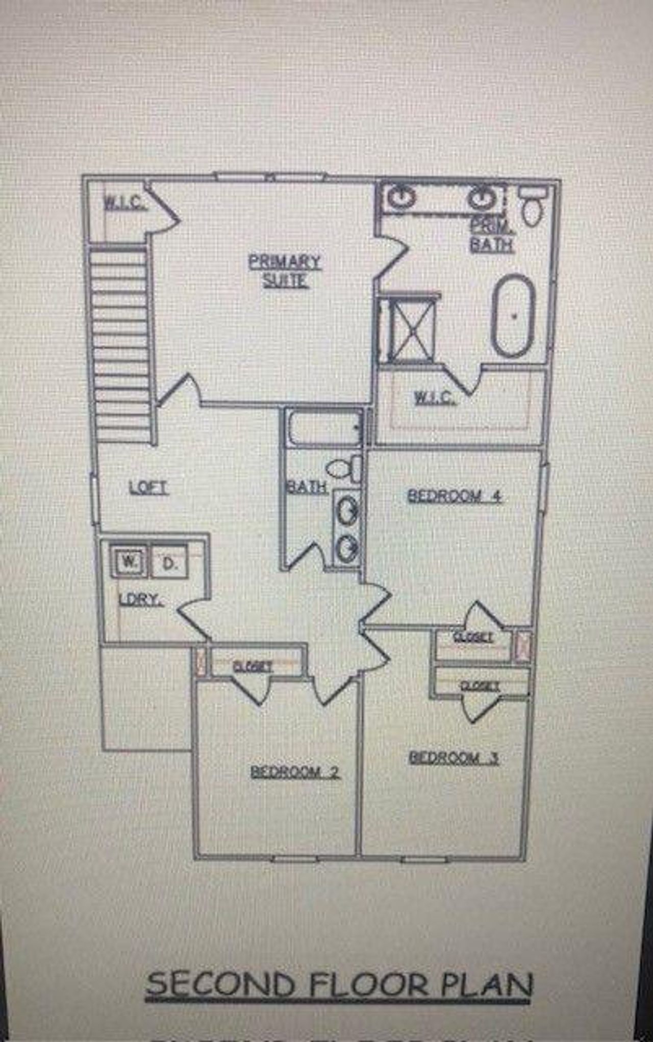 2D floor plan layout of this home in Campground Crossing, McDonough, GA (Image 2).