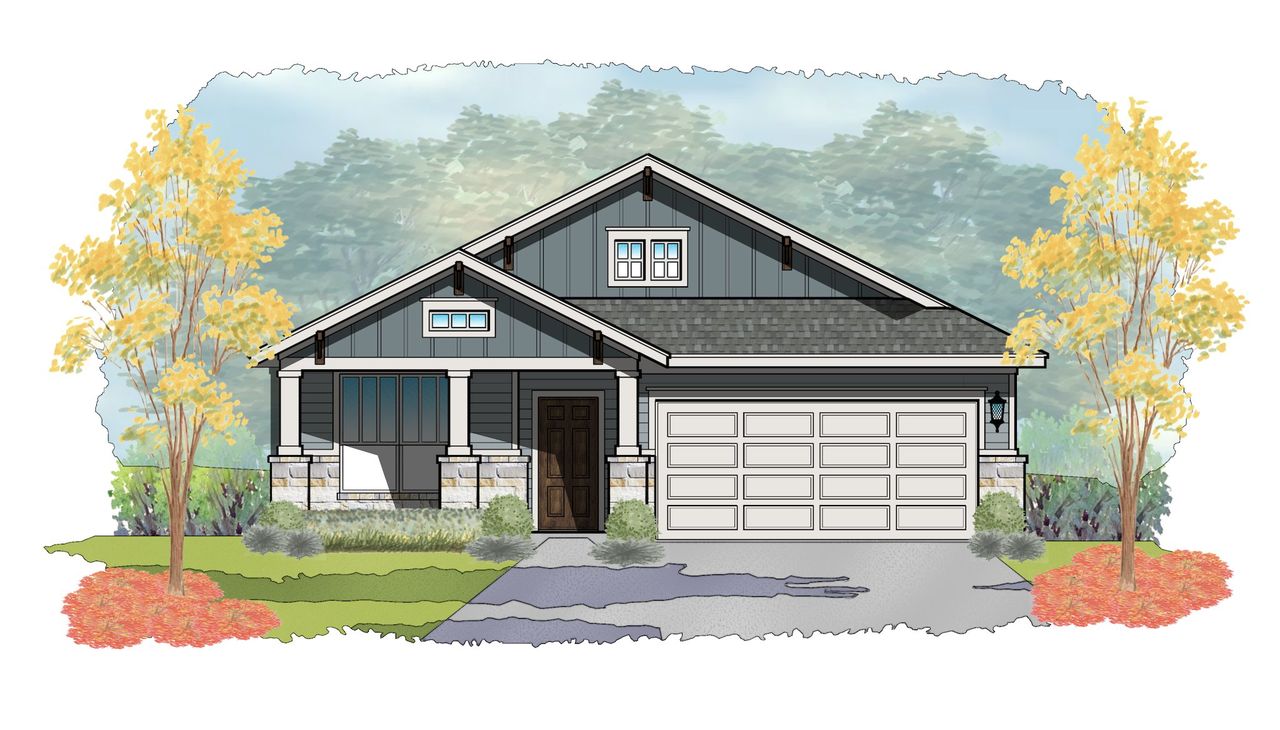 Front exterior of a new home in TerraVista, Victoria, TX, highlighting curb appeal (Image 2). Front exterior of a new home in TerraVista, Victoria, TX, highlighting curb appeal (Image 2).