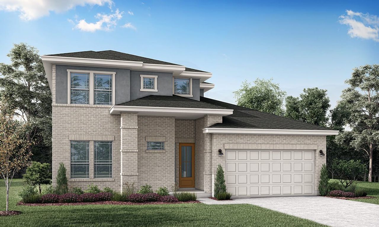 Representative exterior photo of a completed home built from the The Verbena by Clark Wilson Builder in Anthem Cottages, Kyle, TX (Image 2). Representative exterior photo of a completed home built from the The Verbena by Clark Wilson Builder in Anthem Cottages, Kyle, TX (Image 2).