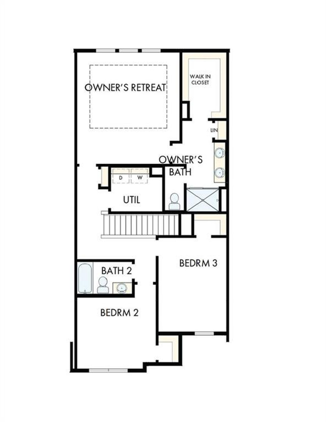 2D floor plan layout of this home in Grandview Terrace, Canton, GA (Image 2).