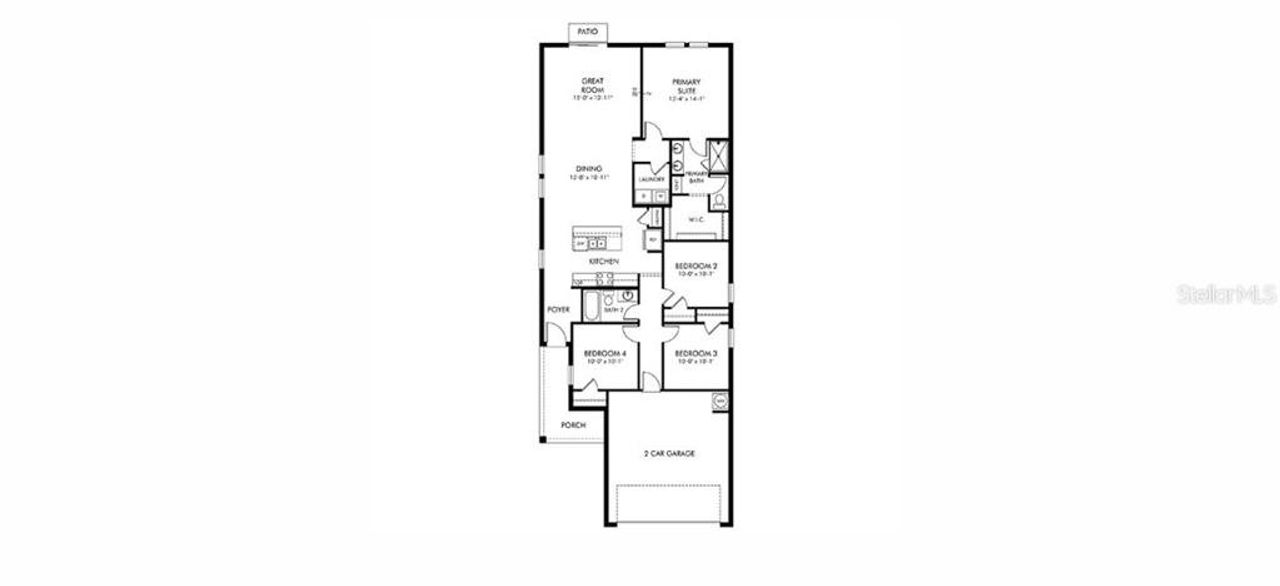 2D floor plan layout of this home in , Davenport, FL (Image 2). 2D floor plan layout of this home in , Davenport, FL (Image 2).