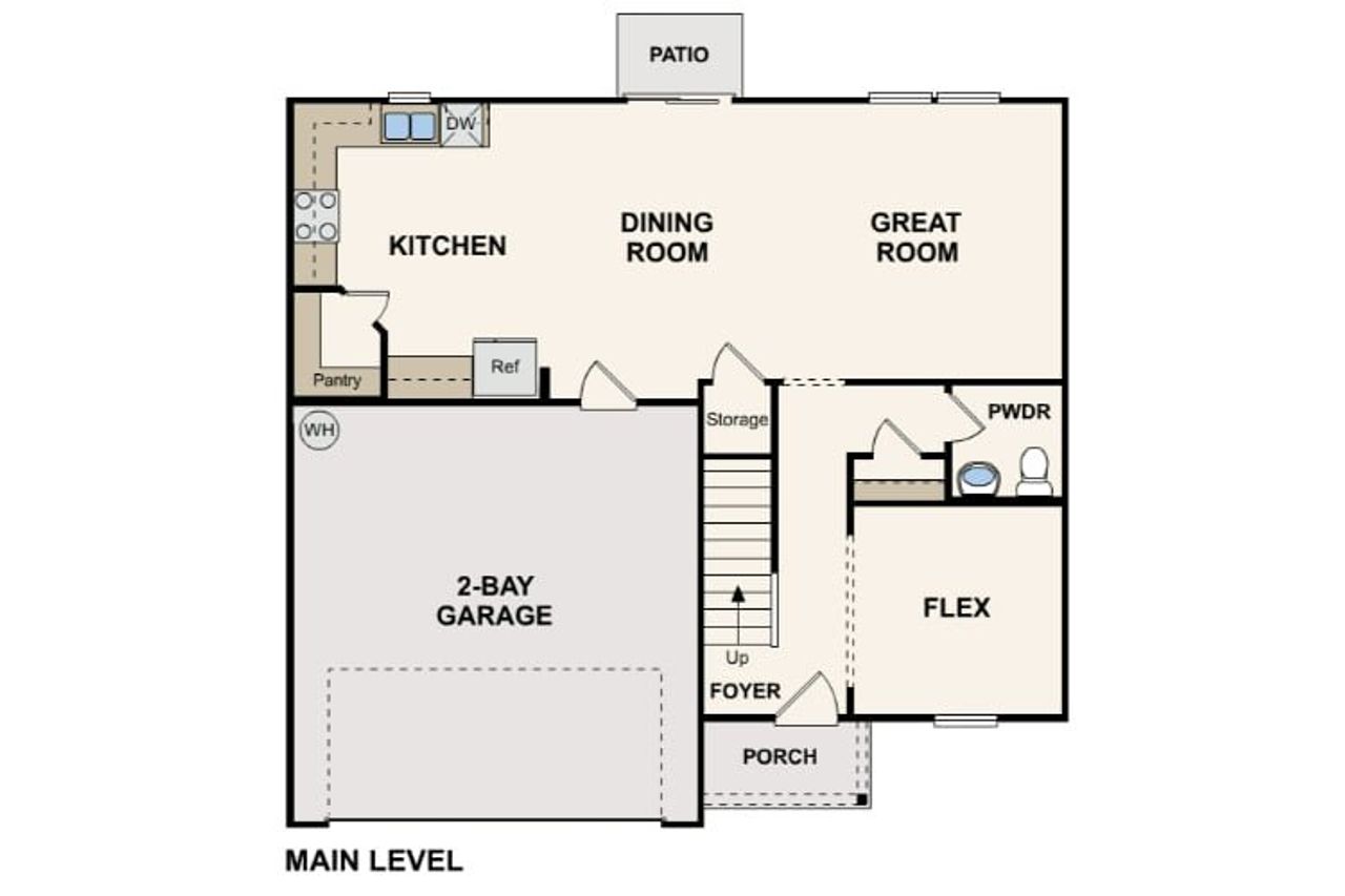 2D floor plan layout of this home in Olivia Estates, Chesnee, SC (Image 2). 2D floor plan layout of this home in Olivia Estates, Chesnee, SC (Image 2).