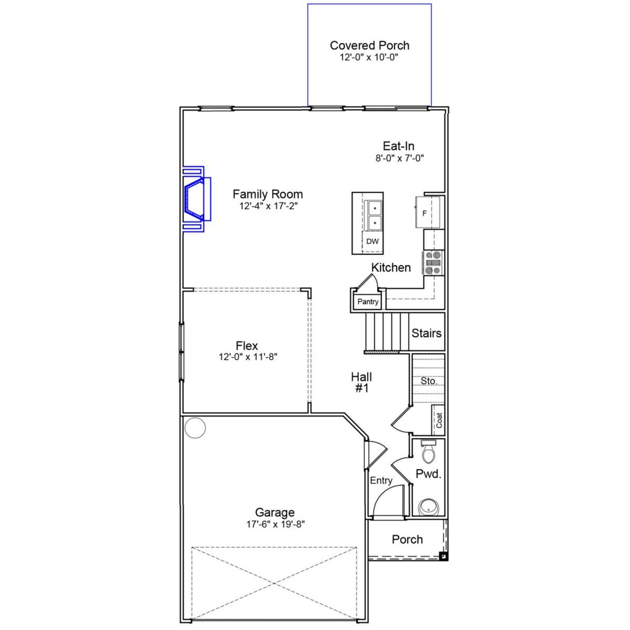 2D floor plan layout of this home in Ellington, Elgin, SC (Image 2).